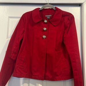 Ann Taylor short jacket with silver buttons